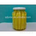 Superior canned baby corn in glass jar